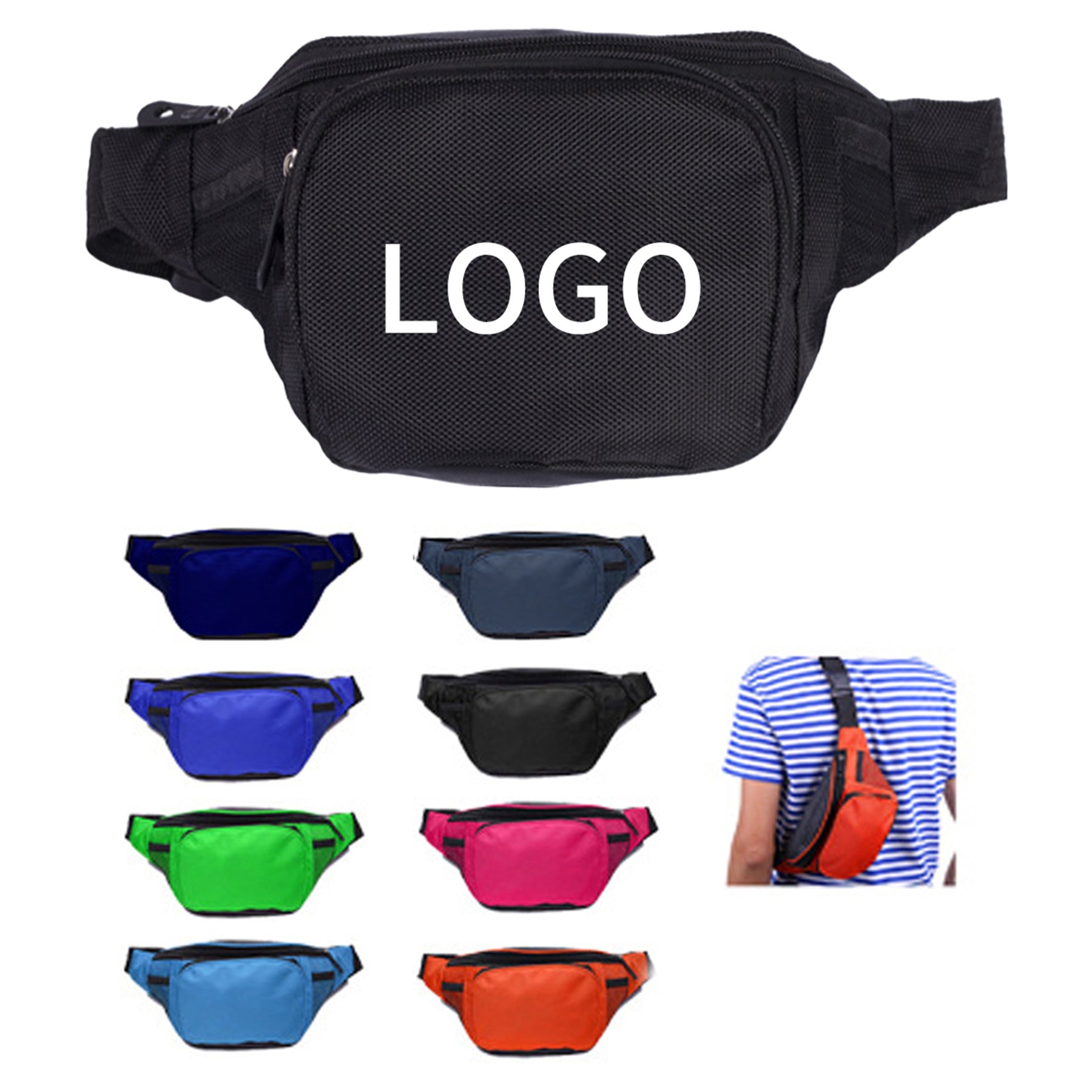 Waterproof Nylon Fanny Pack with Spacious Storage image 0