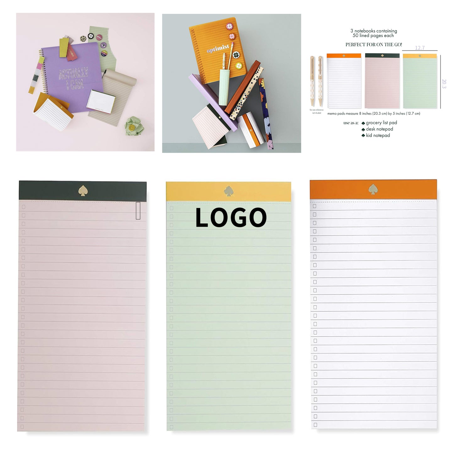 8 inches by 5 inches 50 Lined Sheets To Do List Pad Notepad image 0