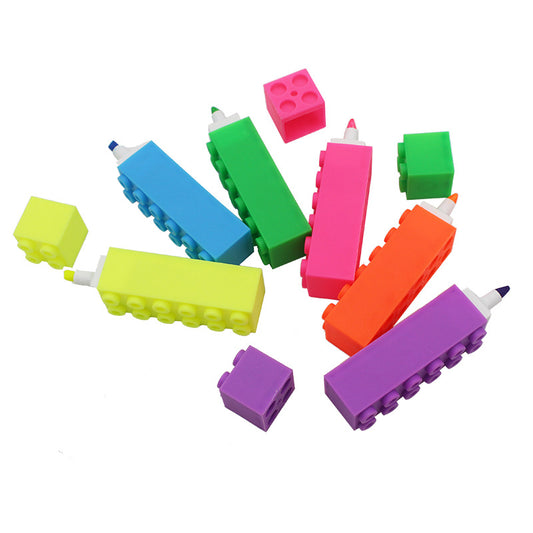 3.5'' Inch Building Blocks Color Highlighters---Large image 1