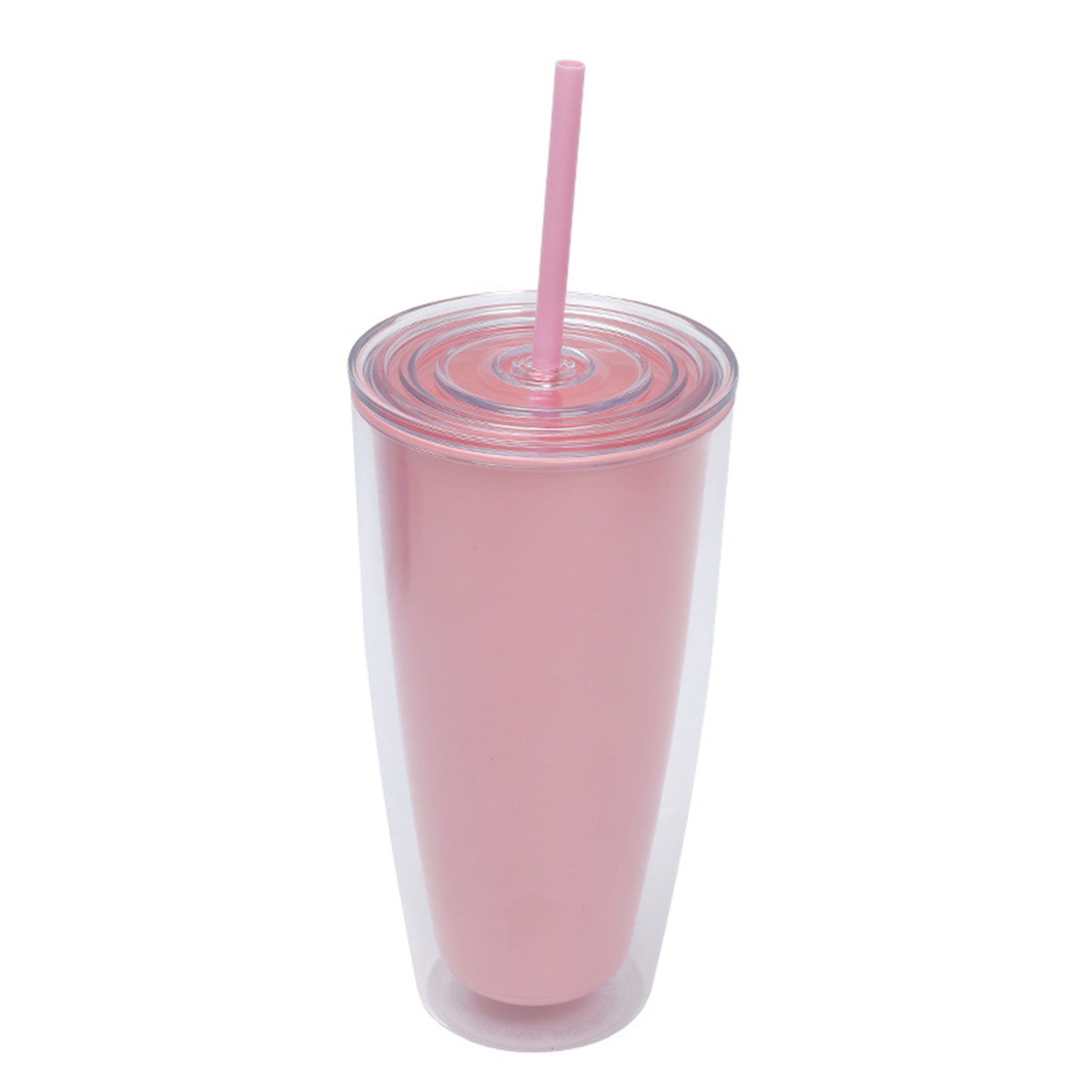 Double Wall Insulated Tumbler with Straw and Lid image 2