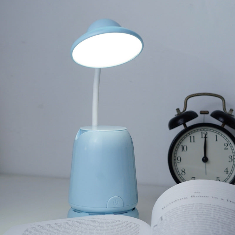 LED desk lamp with vacuum cleaner and pen holder image 1