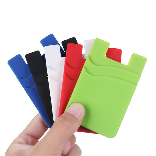 Dual Pocket Silicone Phone Wallet image 1