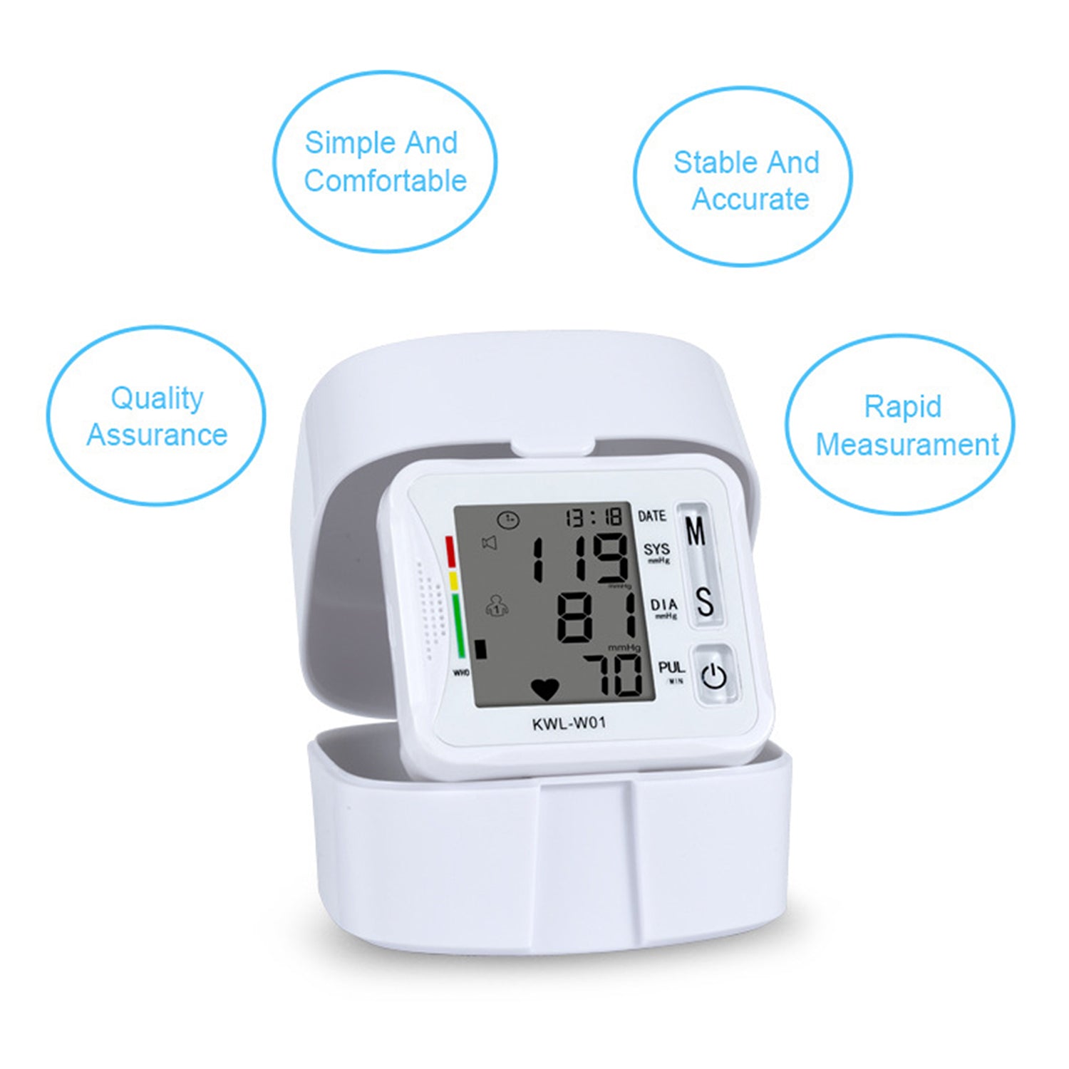 Blood Pressure Monitor Adjustable Wrist Cuff MOQ 10PCS image 1