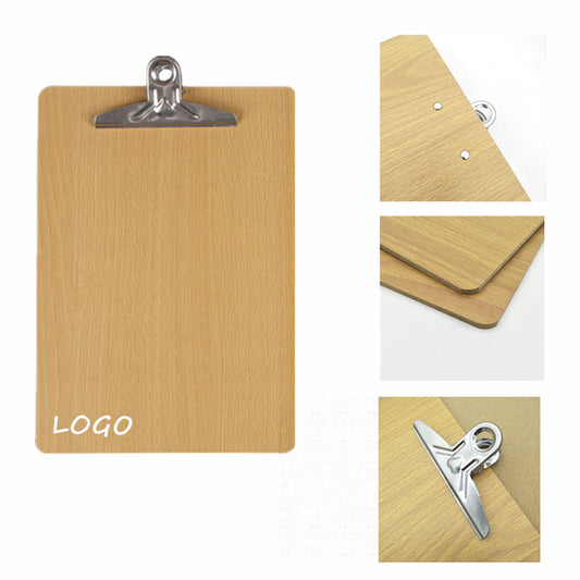 A4 Wooden Board Holder with Reinforced Grip image 0