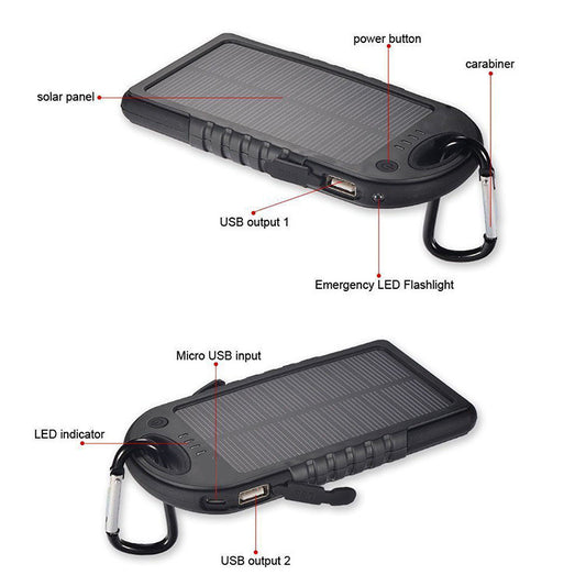 Portable Plastic Solar Power Bank image 1