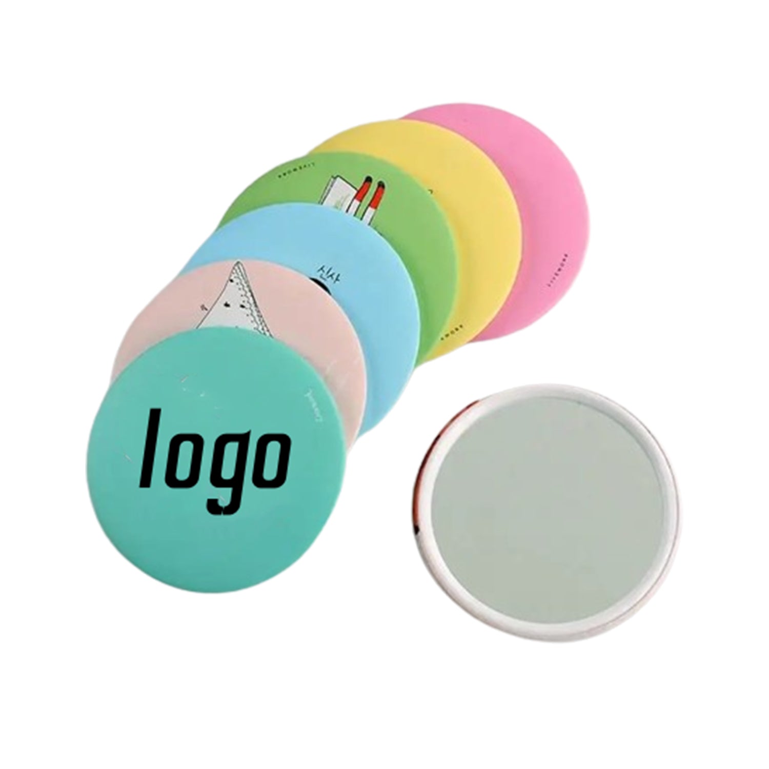 Budget Compact Round Mirror image 0