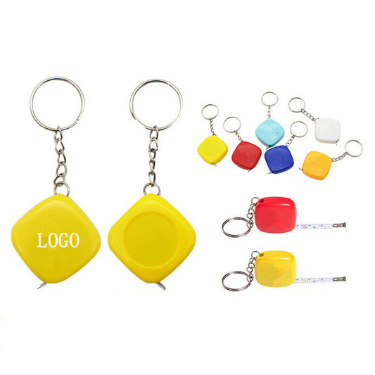 PVC Mini Soft Measuring Tape Keychain image 0