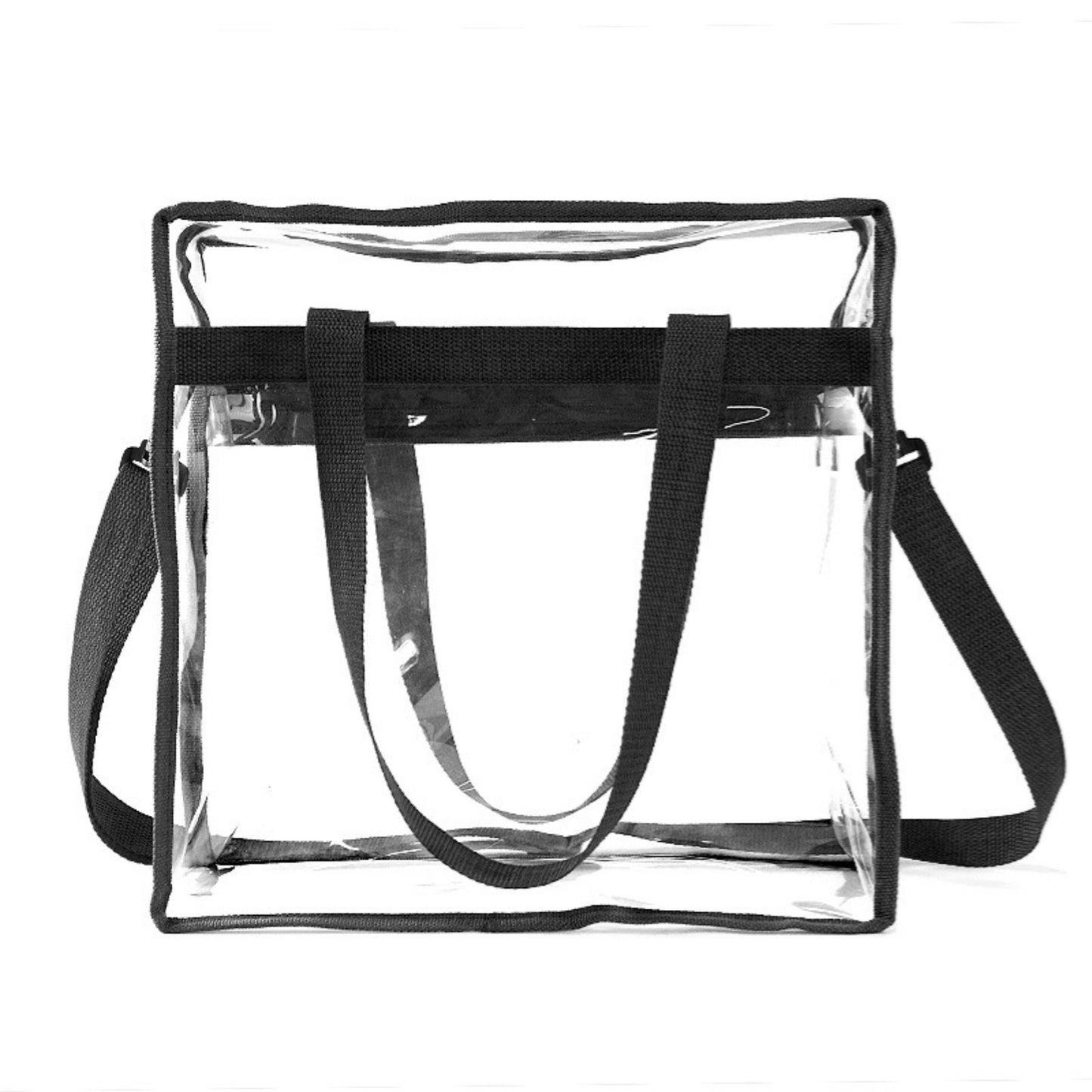 Clear Tote Bag with Zipper image 2