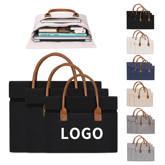 Slim Handle Briefcase with Large Capacity image 0
