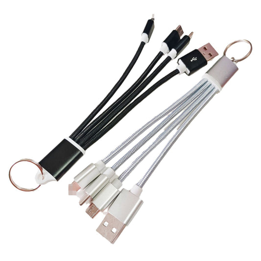 Aluminum Alloy Three In One Data Cable image 1