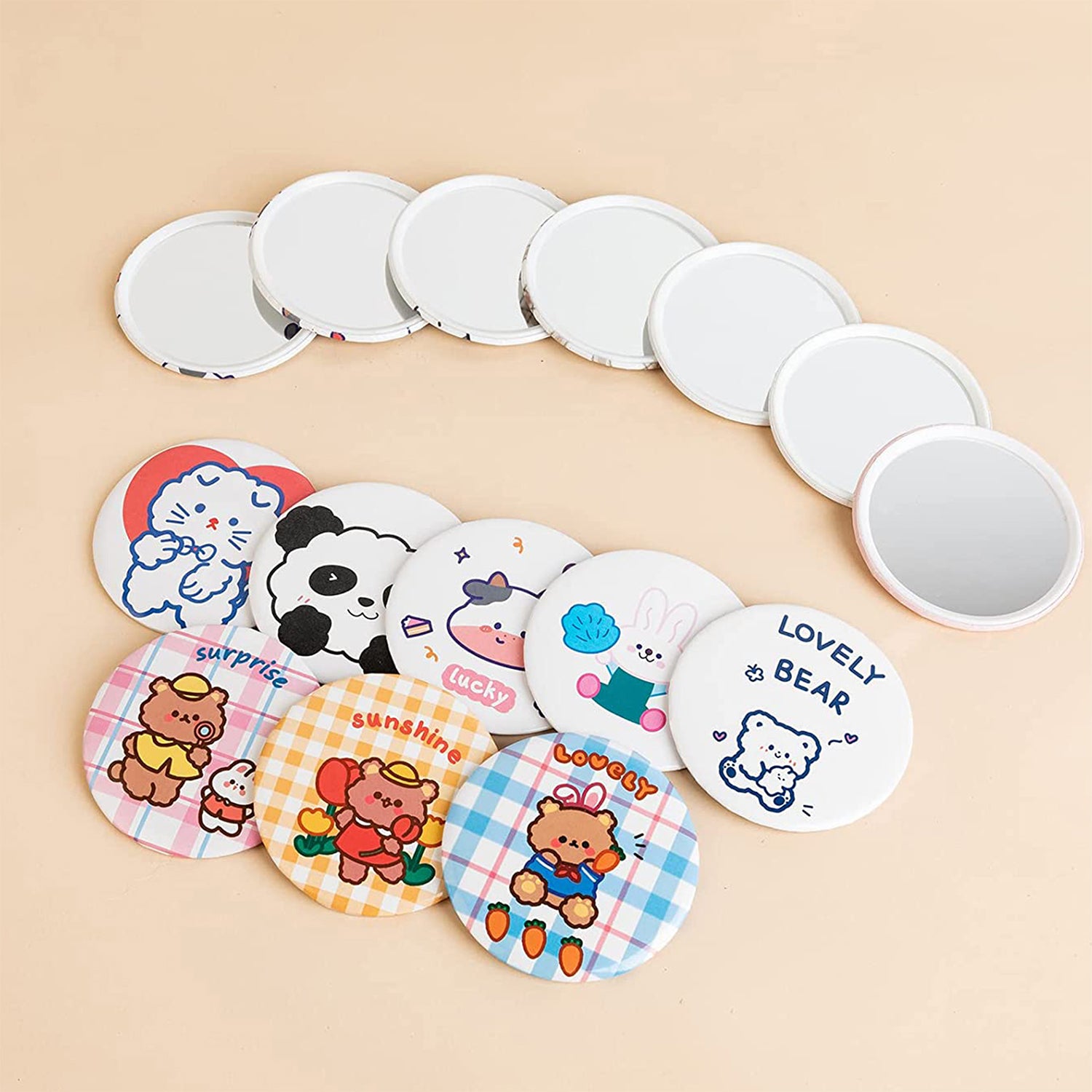 Budget Compact Round Mirror image 1