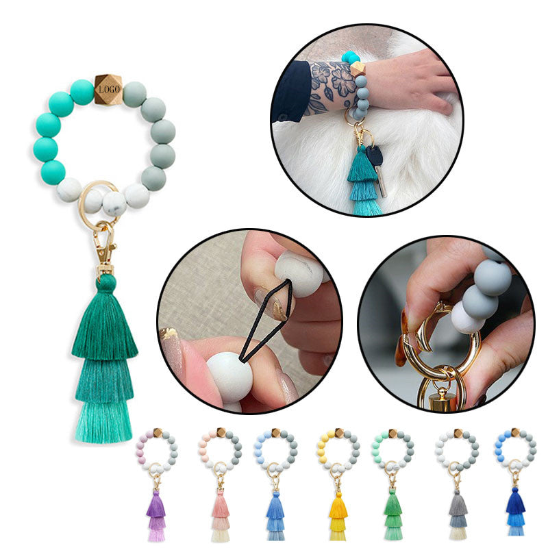 Silicone Bead Keychain image 0