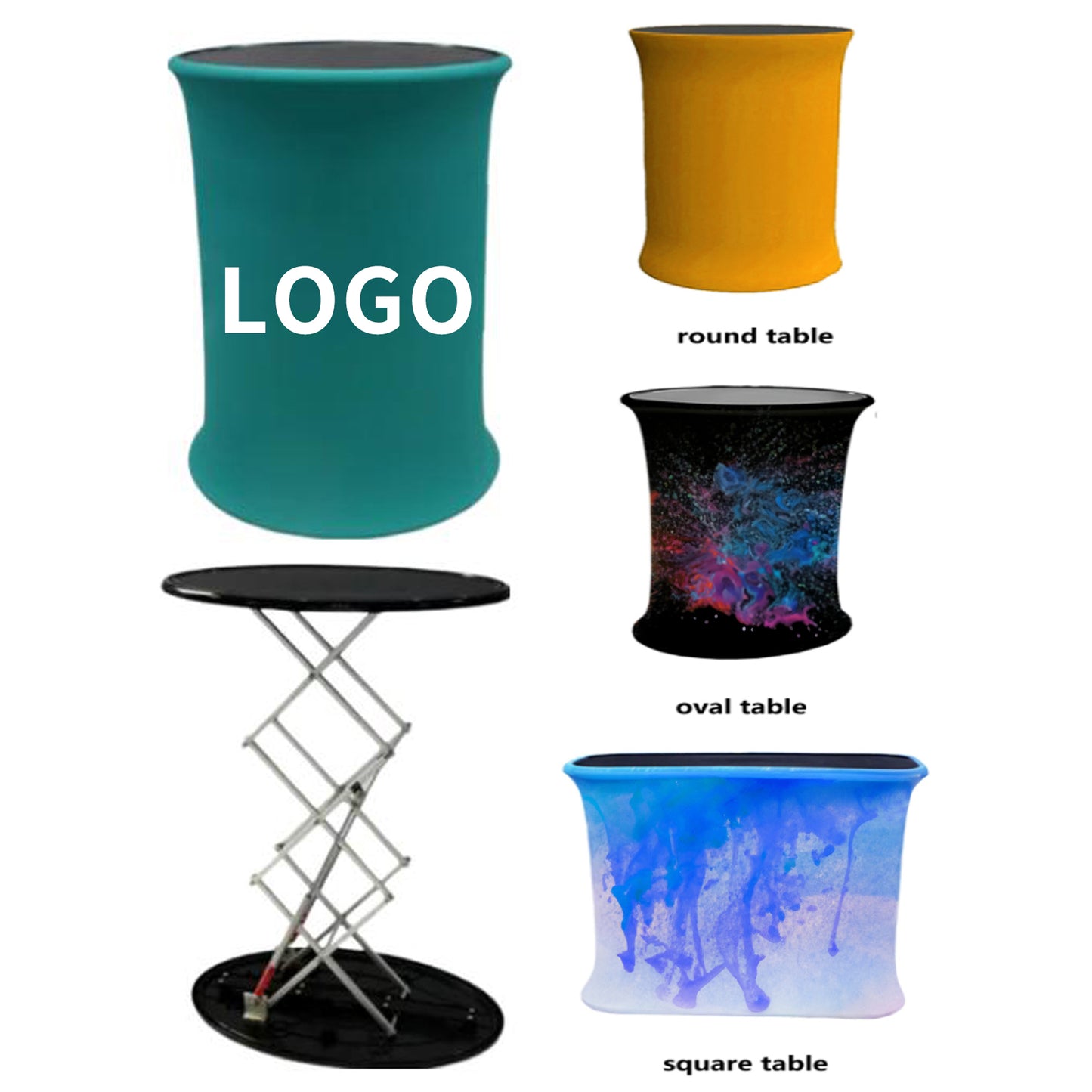 Stretch Fabric Tension Display Counter - Various