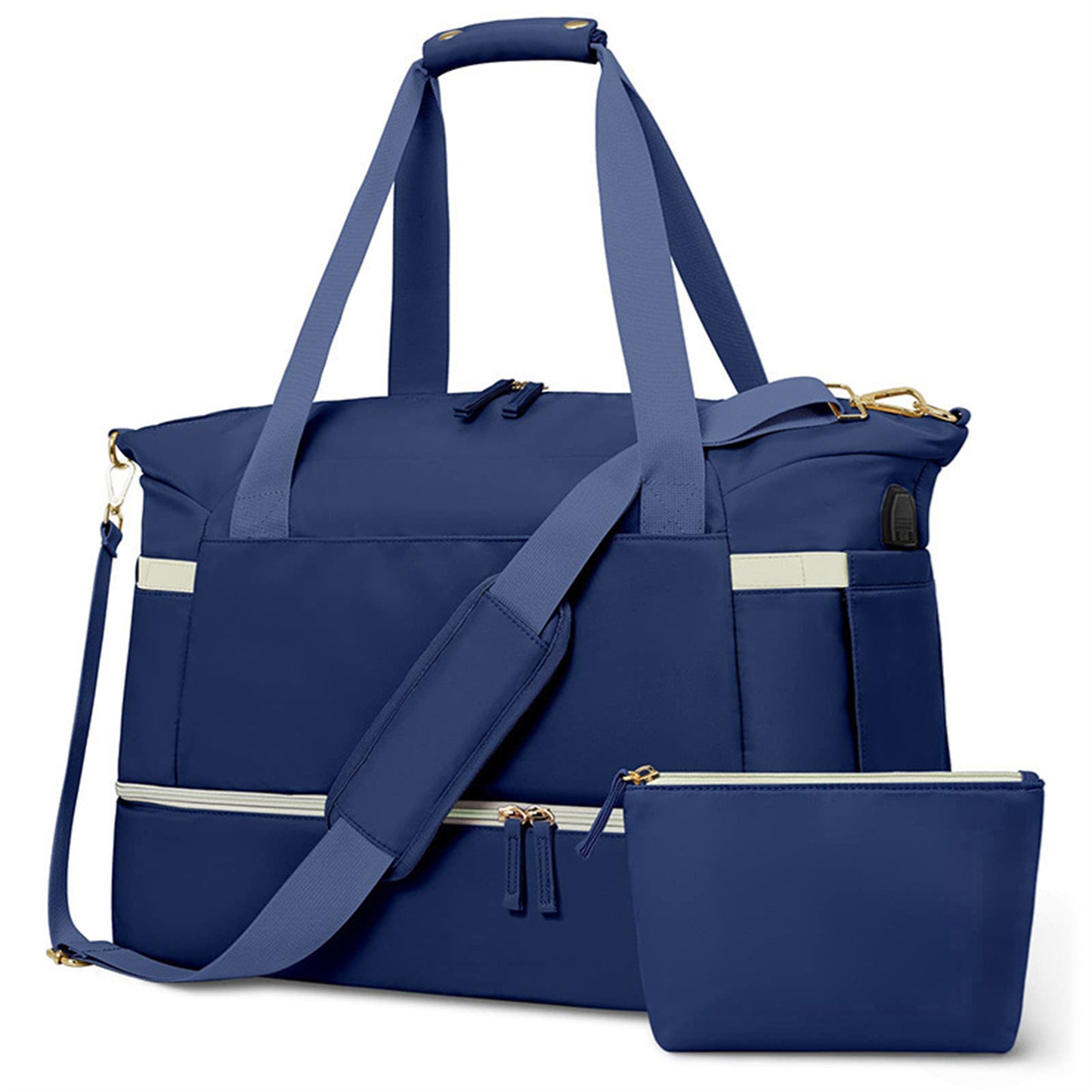 Durable Gym Bag with Wet Pocket and Shoe Compartment