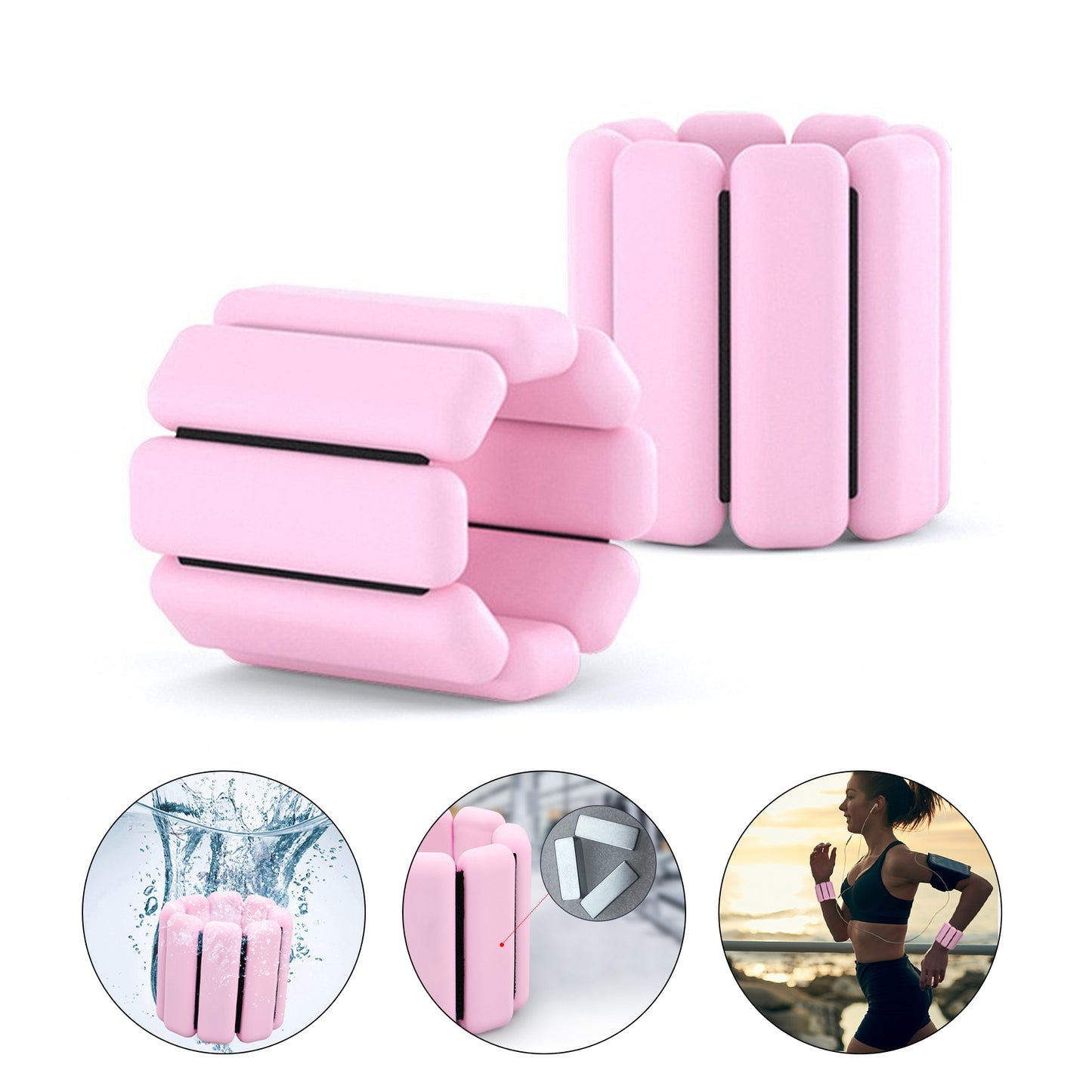 2LB Weight Bearing Wristband - Flesh