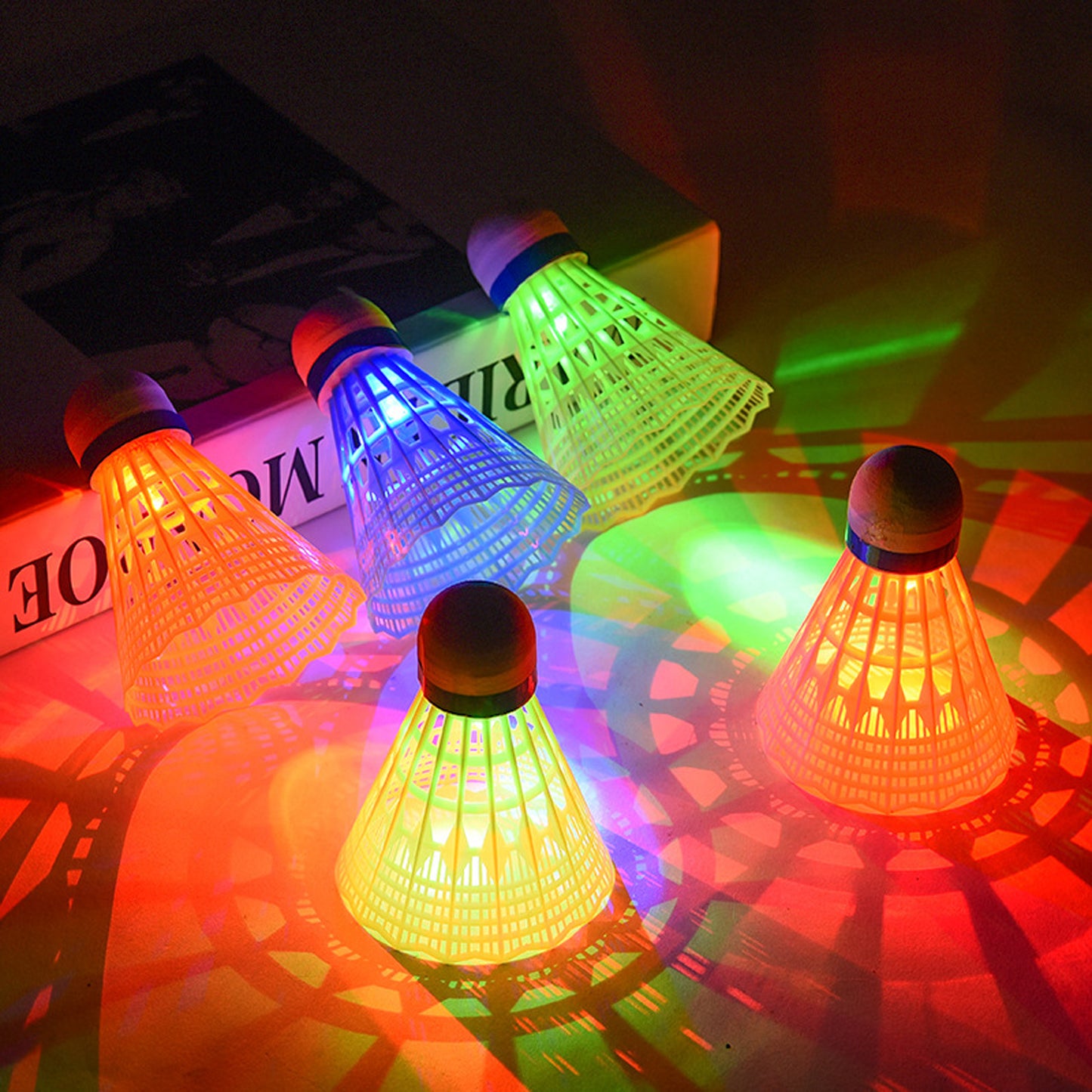 Two Pack Luminous Badminton At Night