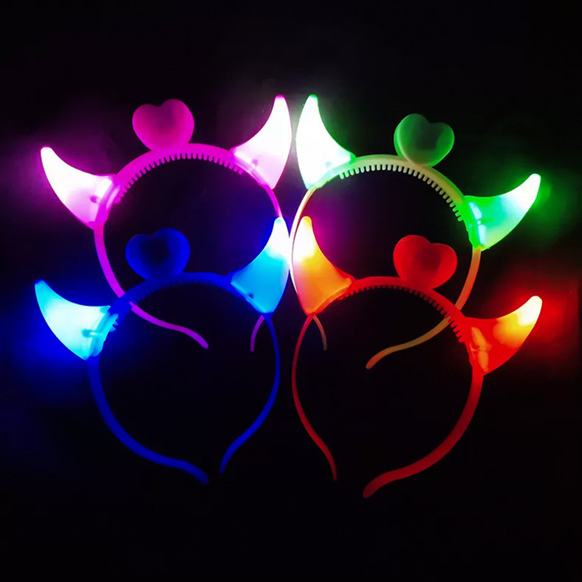 LED Devil Headband