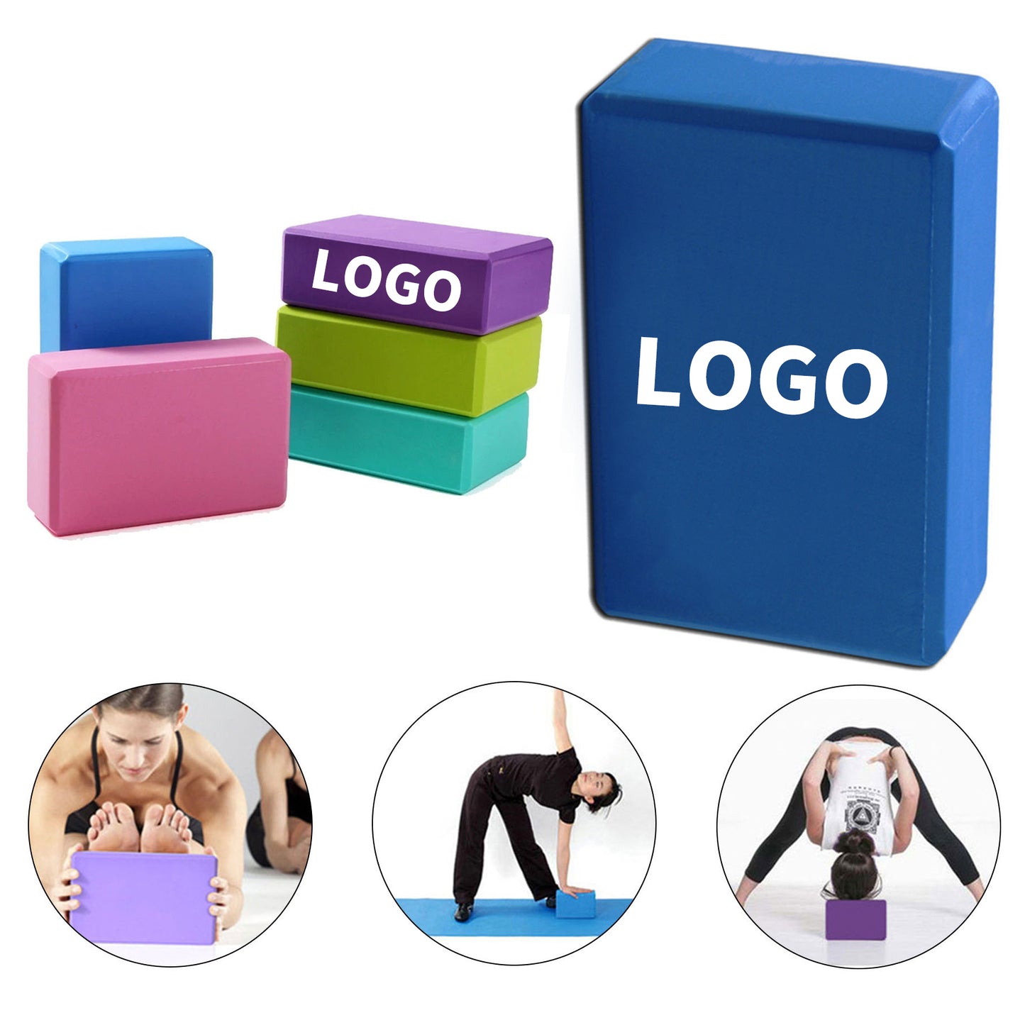 High-Density Supportive EVA Yoga Blocks
