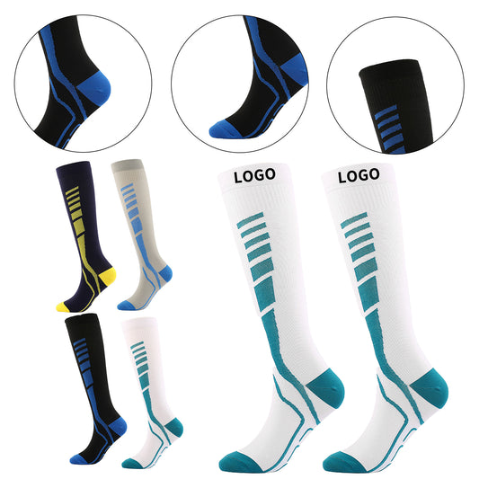 Comfort-Fit Performance Compression Socks - White