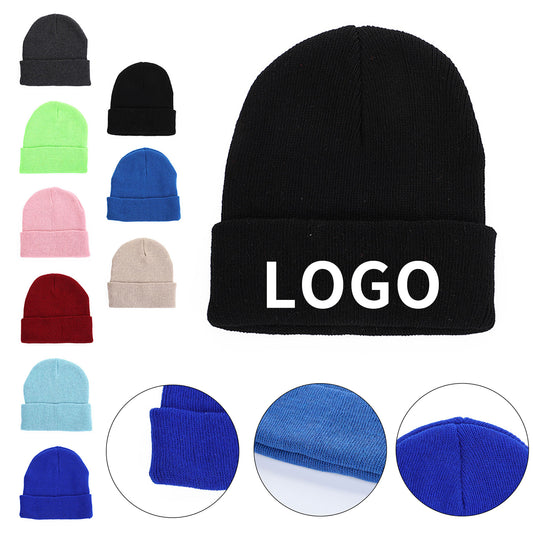 Lightweight Acrylic Beanie for Outdoor Sports - Black