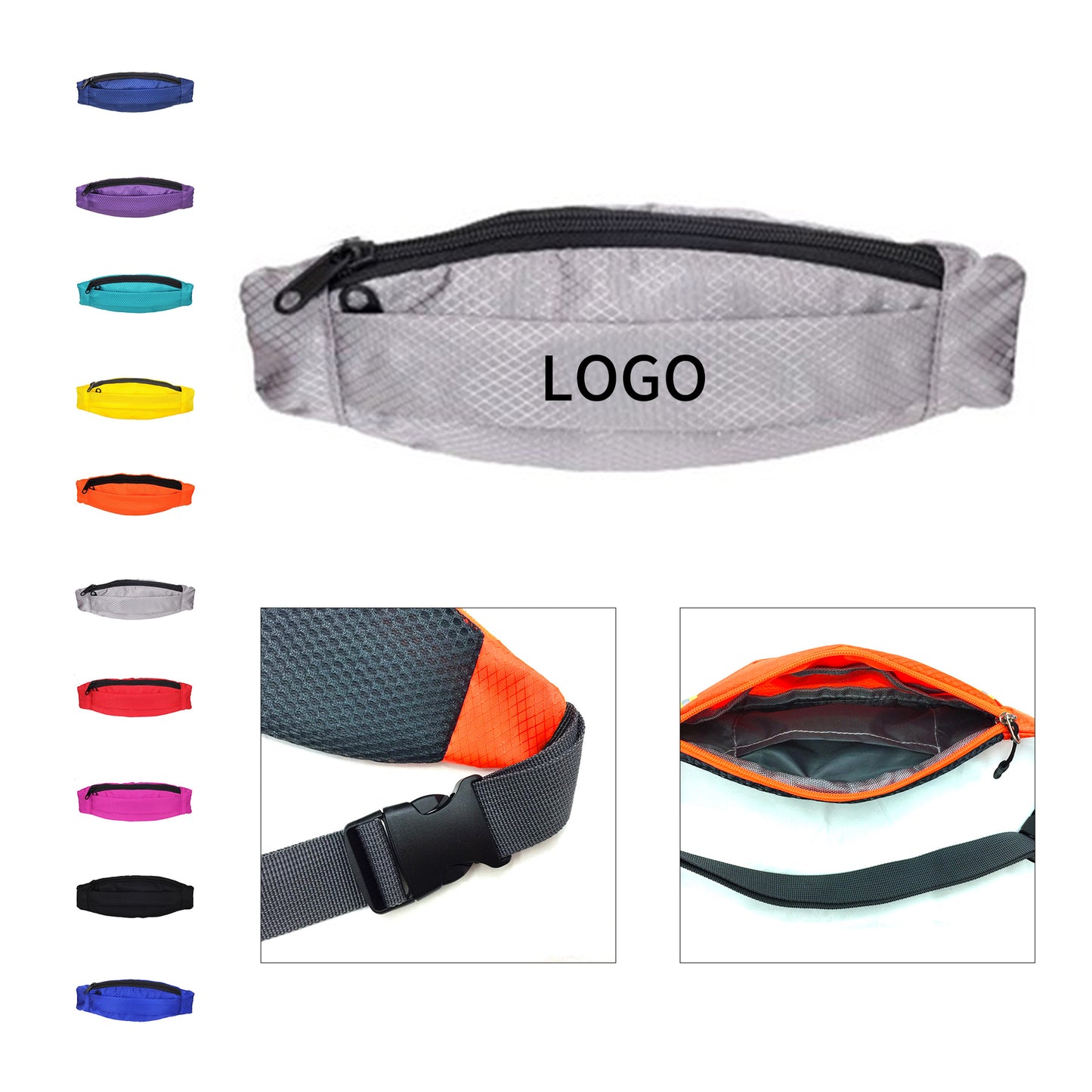 Two-Zipper Ribstop Waist Bag