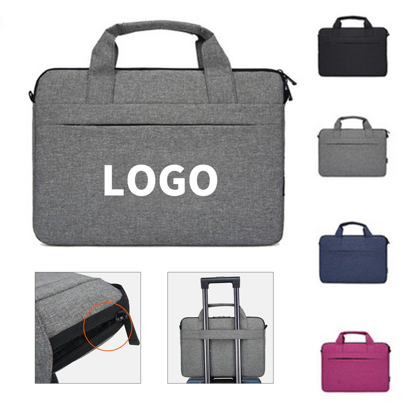 Sleek Computer Carrier - Black