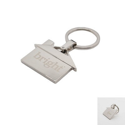 House Shape Keychain - Sliver