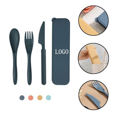 Portable Wheat Straw Cutlery Set