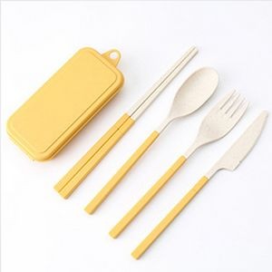 Wheat Straw Tableware Set - Eco-Friendly & Durable
