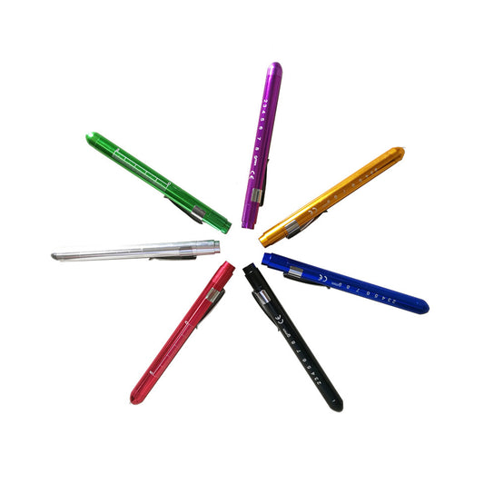 Medical Penlight Led Light Pens With Battery - Silver