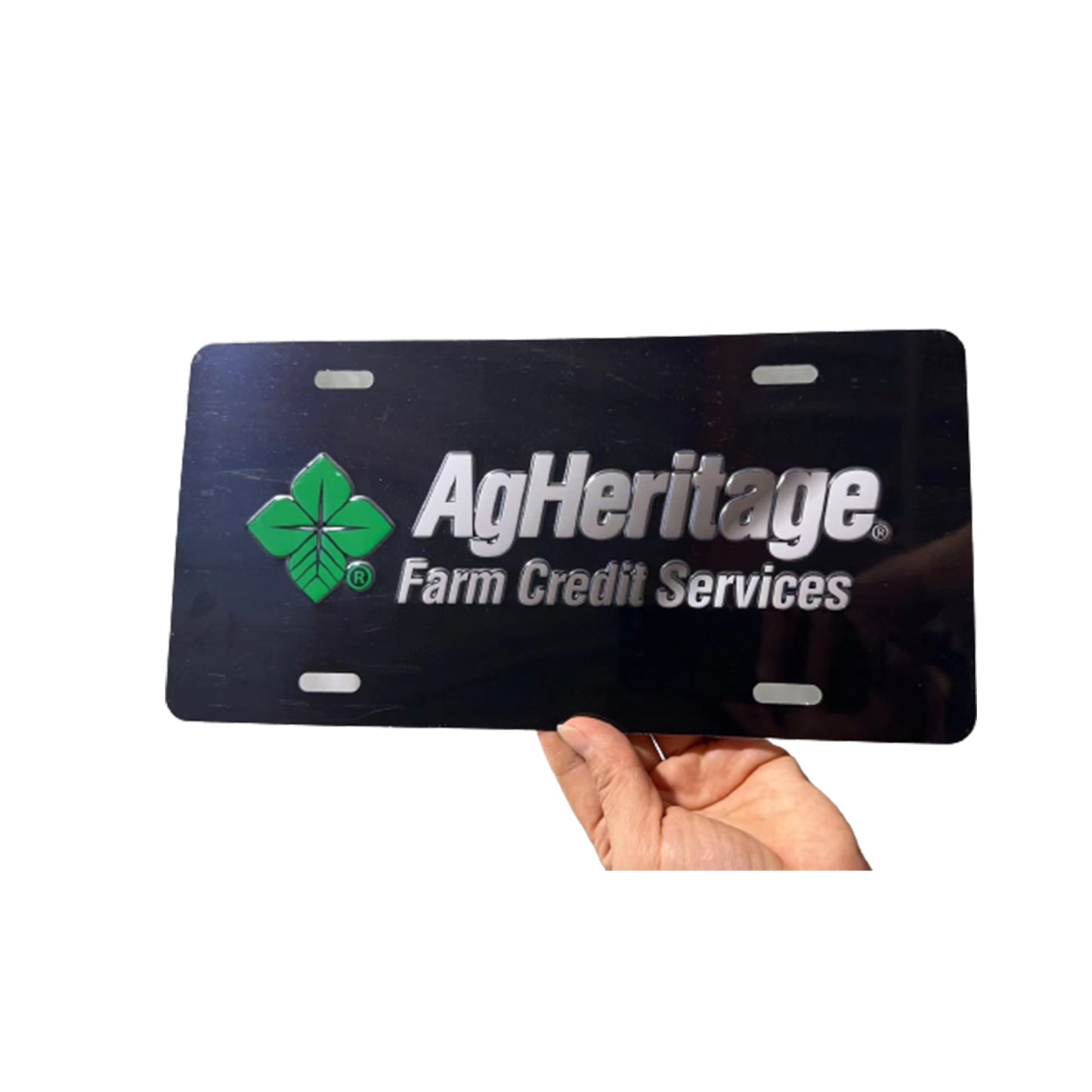 Embossed Aluminum License Plates MOQ 100PCS - Silver