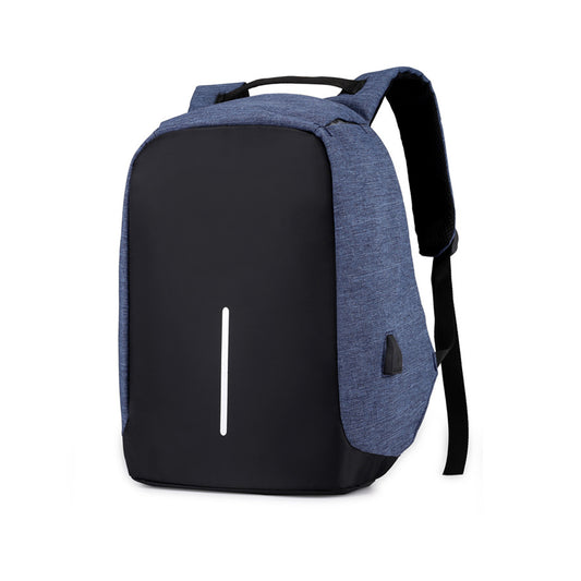 Custom Laptop Backpacks with USB Charging Port - Black