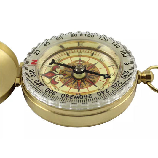 Pocket Copper Compass MOQ 40 - Gold