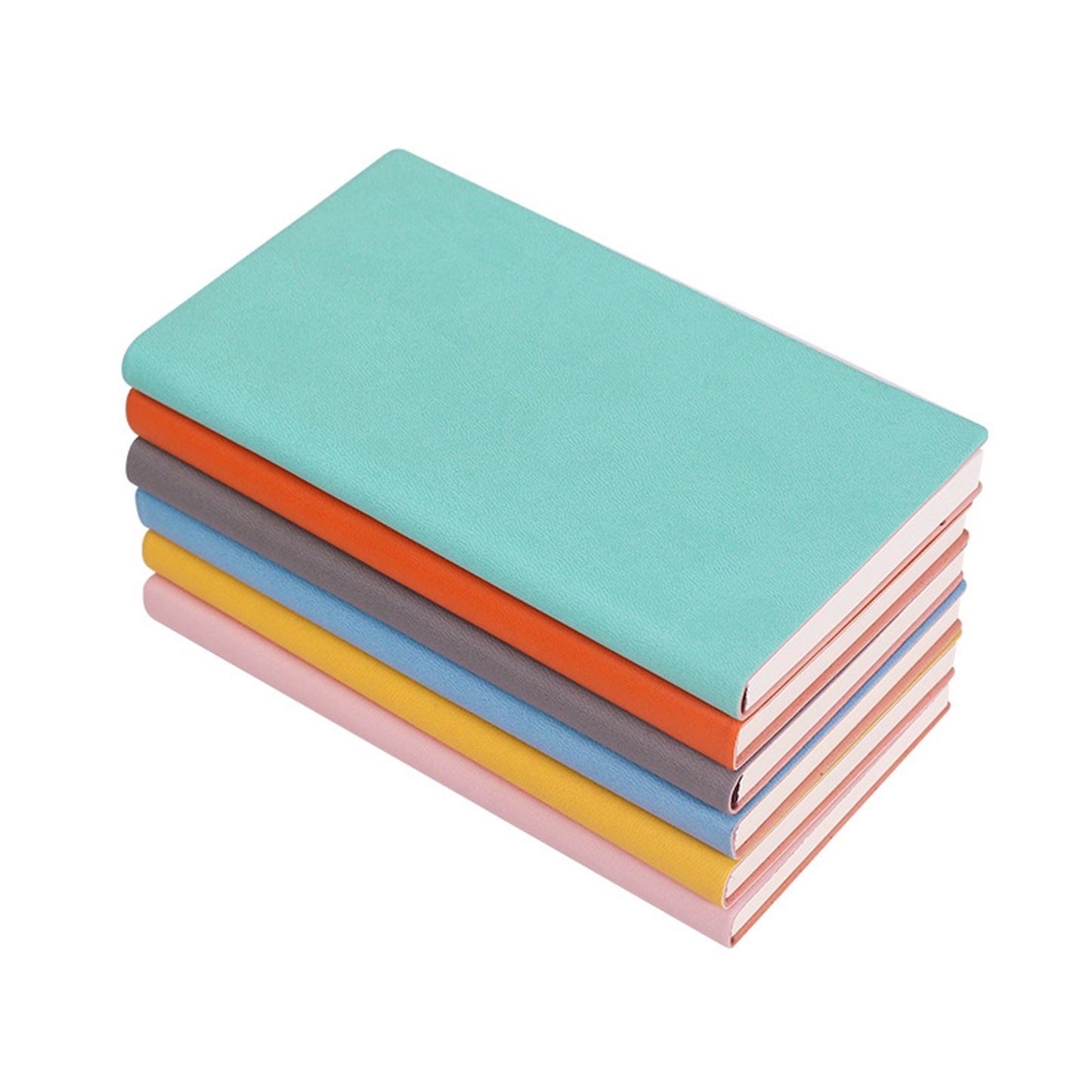 Soft PU Leather Cover Notebook - Black