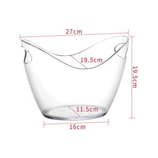 4L Cooler Ice Bucket - Clear