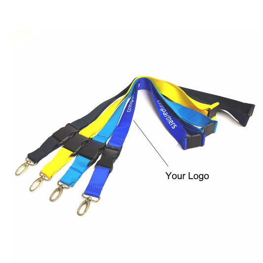 1'' Sublimated Lanyard w/ Buckle Release