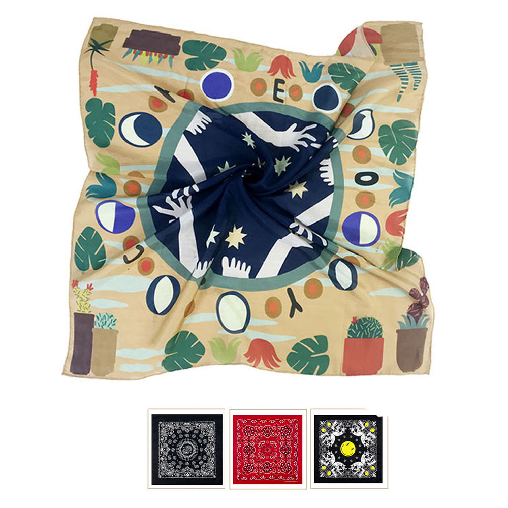 22" Custom Polyester Bandannas - Various