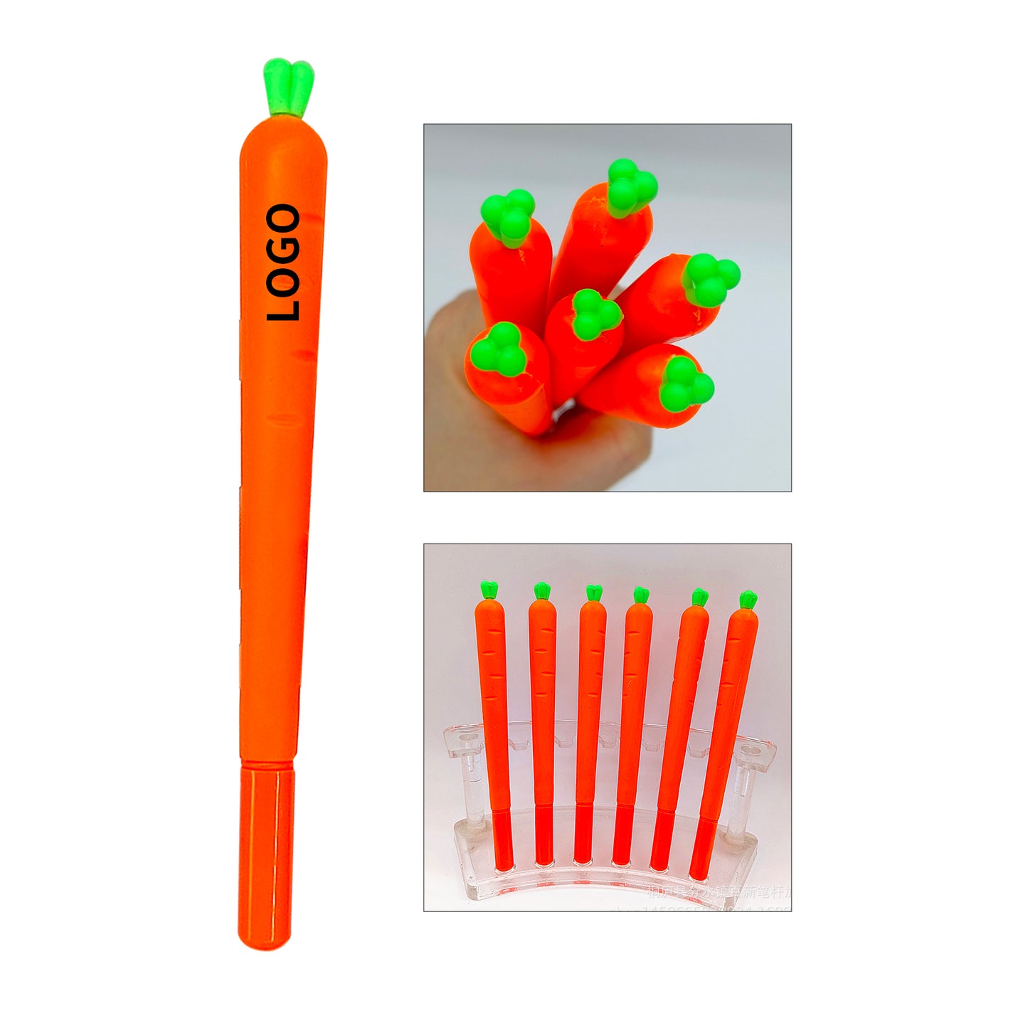 Novelty Carrot-Shaped Ballpoint Pens - Ogrange