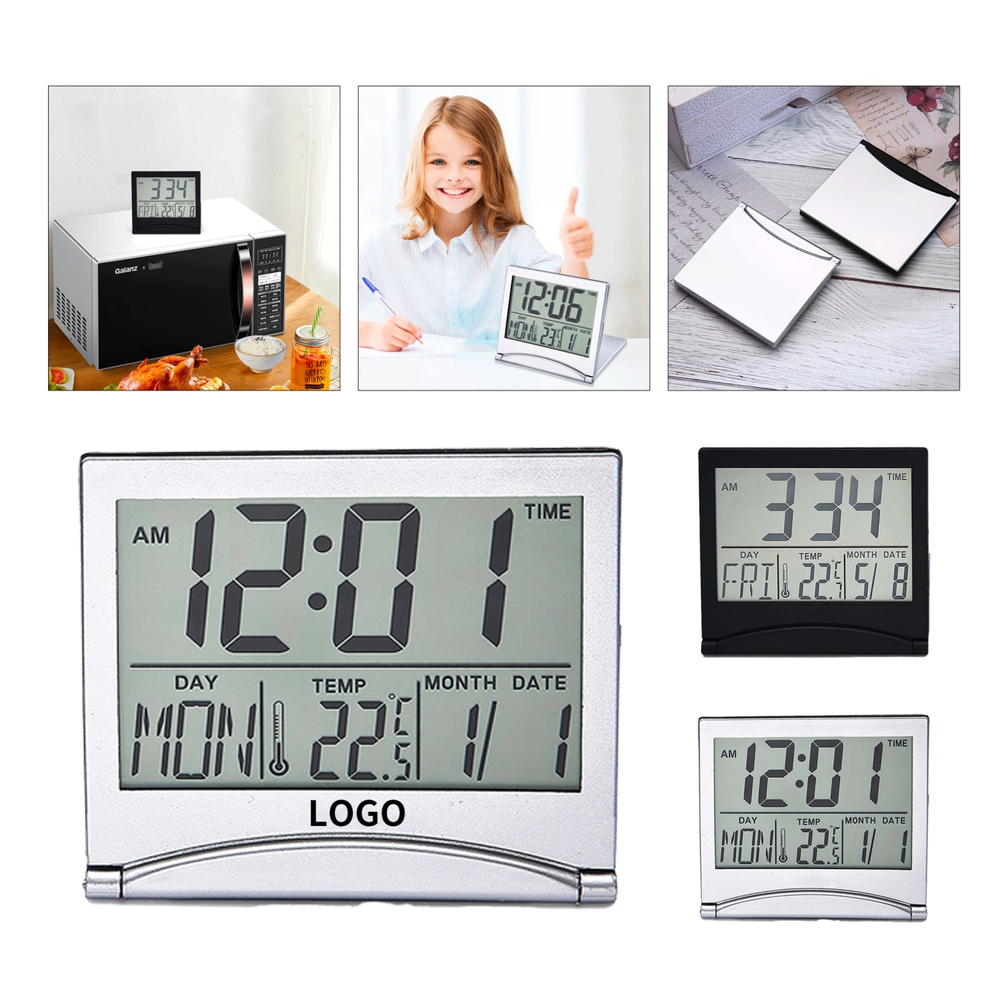Compact Multi-Function Digital Clock