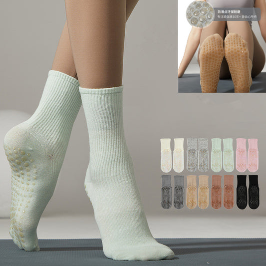 Non-Slip Socks with Custom LOGO - Milk White