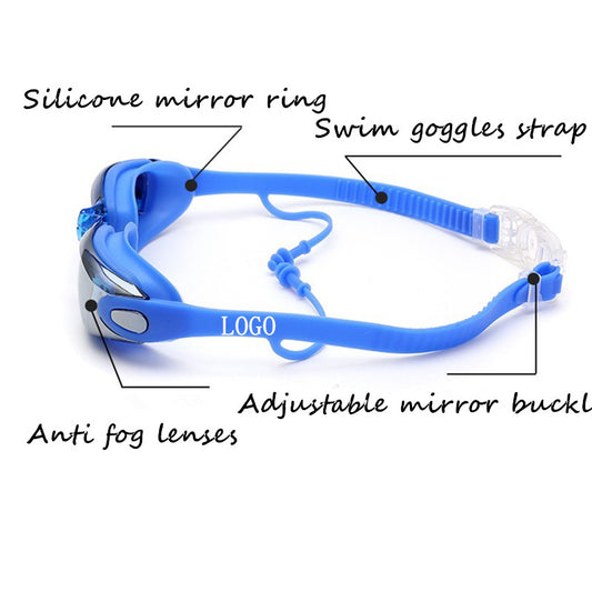 Electroplated Adult Anti-Fog Eye Protection - Black