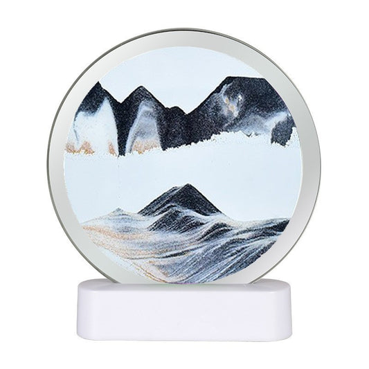 Quicksand Painting 3D Art Picture Frame Décor - Blue