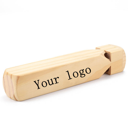 Train Whistle - Wood Brown
