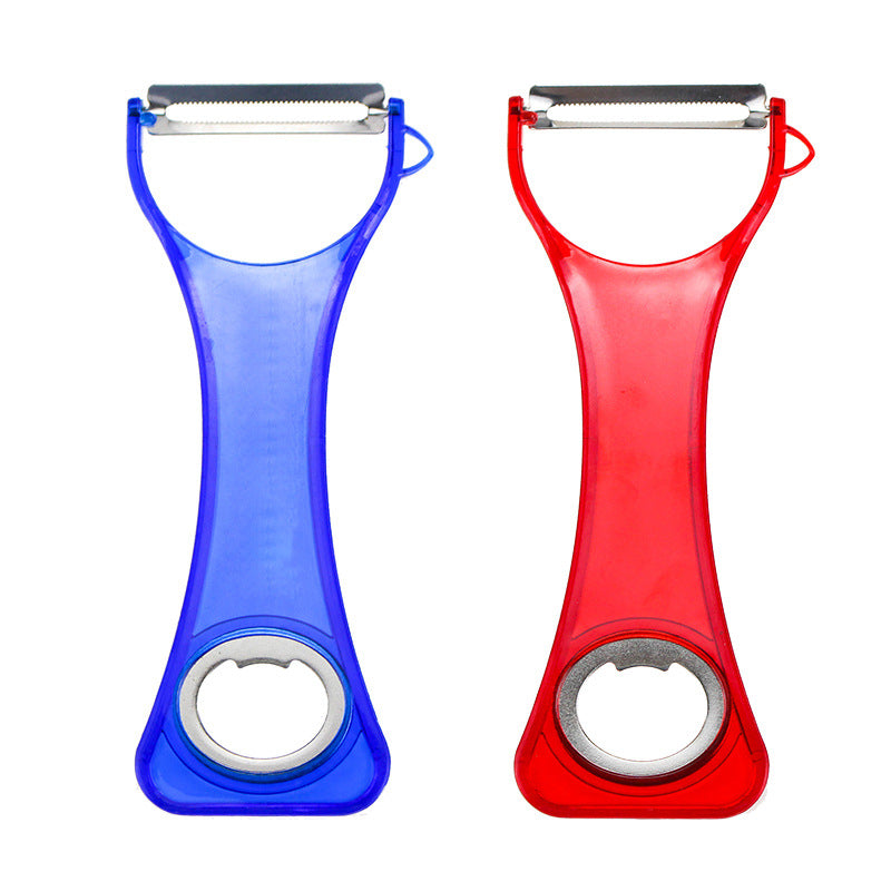 2 in 1 Peeler with Bottle Opener Sharp Blade Kitchen Tool Fruit Peeler Vegetable Peeler
