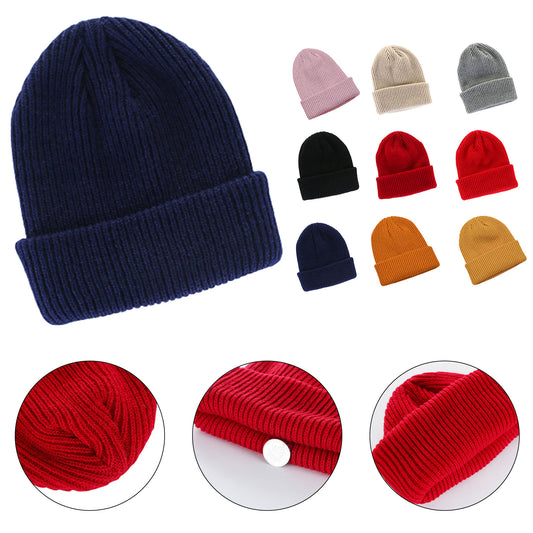 Customizable Cuffed Knit Beanie image 0