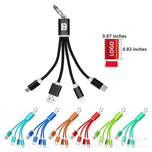 Aluminum Alloy Three In One Data Cable image 0