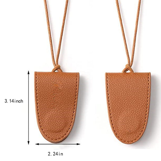 Travel sunglasses storage leather case image 1