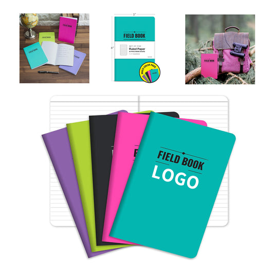 80 Pages 40 Sheets 5" x 8" Lined Memo Field Book image 0
