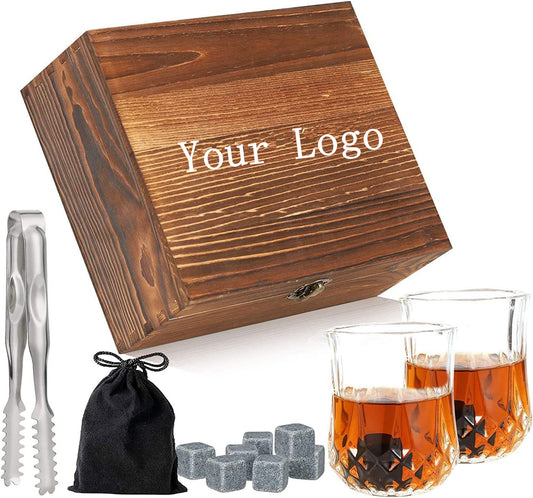 Whiskey Stone & Glasses Gift Set image 1