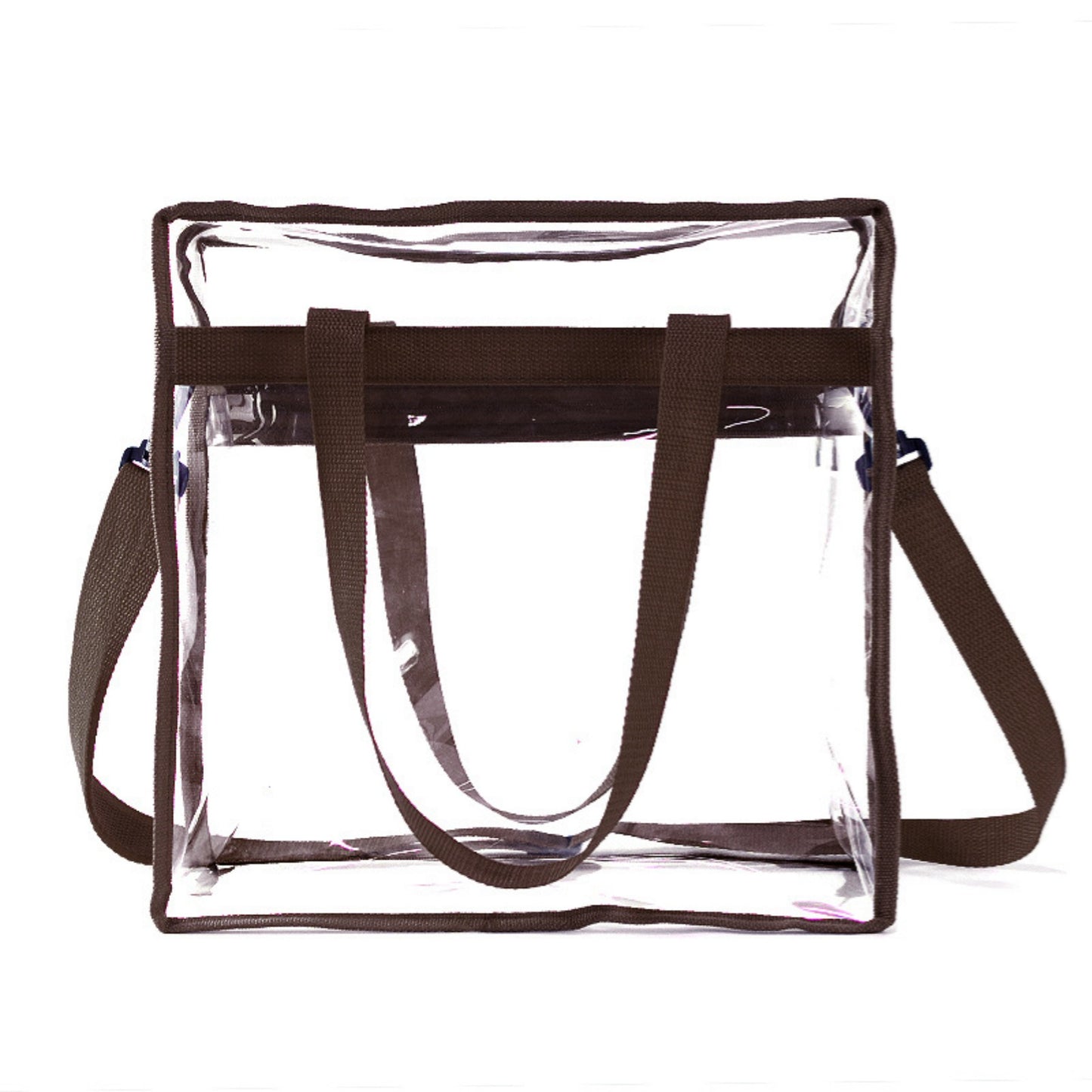 Clear Tote Bag with Zipper image 3